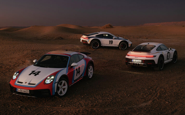 Porsche offers historic rally-inspired wraps for 911 Dakar