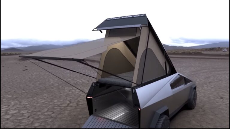 Space Campers to offer the ultimate convertible Tesla Cybertruck tent