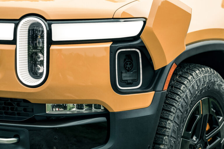 Rivian considers cool air fanned under truck for faster charging