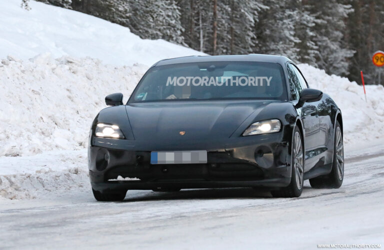 2024 Porsche Taycan spy shots
