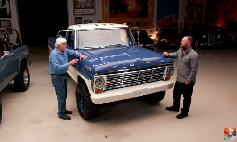 Jay Leno samples Velocity Restorations’ Ford F-250 restomod