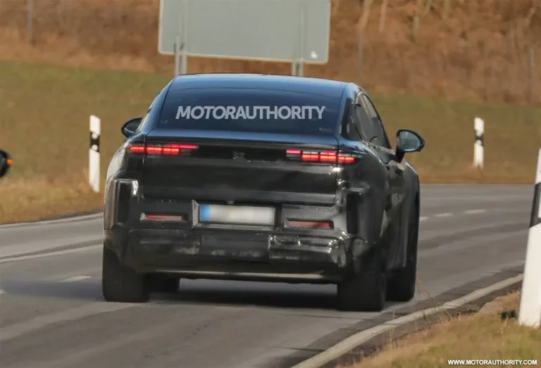 2028 Porsche Cayenne Coupe EV spied for first time