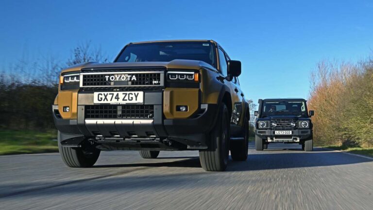 Ineos Grenadier vs Toyota Land Cruiser: rugged SUVs put to the test on and off road