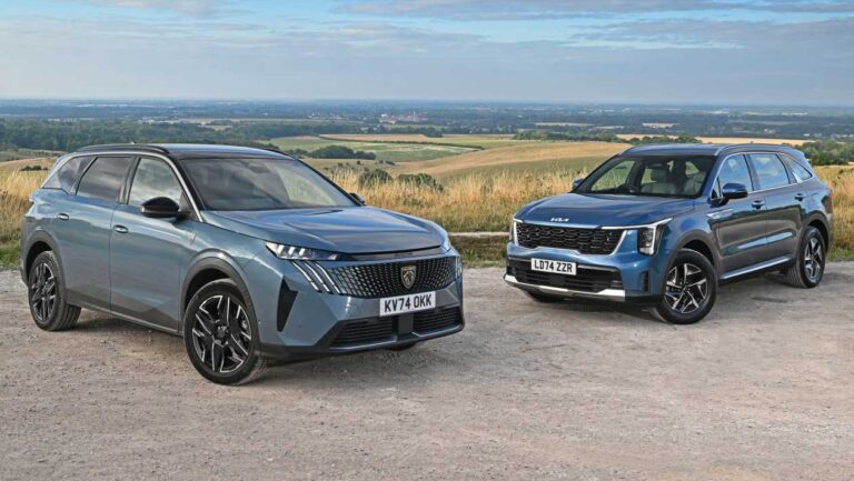 Peugeot 5008 vs Kia Sorento: a super seven-seat SUV showdown