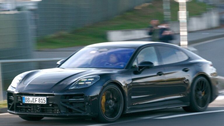 2027 Porsche Panamera Facelift new design revealed in latest spy shot