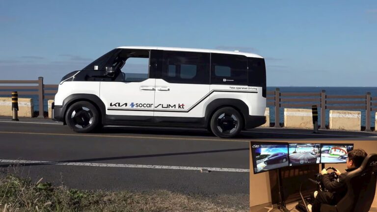 Kia launches first remote driving car-sharing service with the PV5